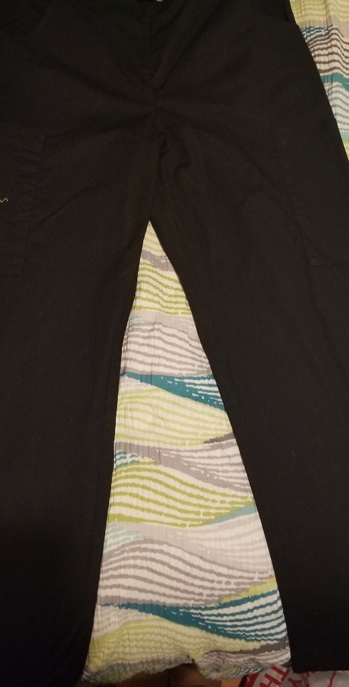 Black Croc scrub pants